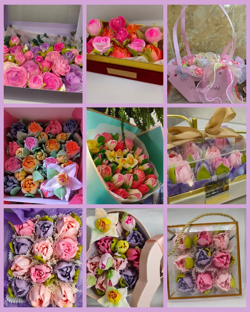 ზეფირის თაიგულები,ყუთები