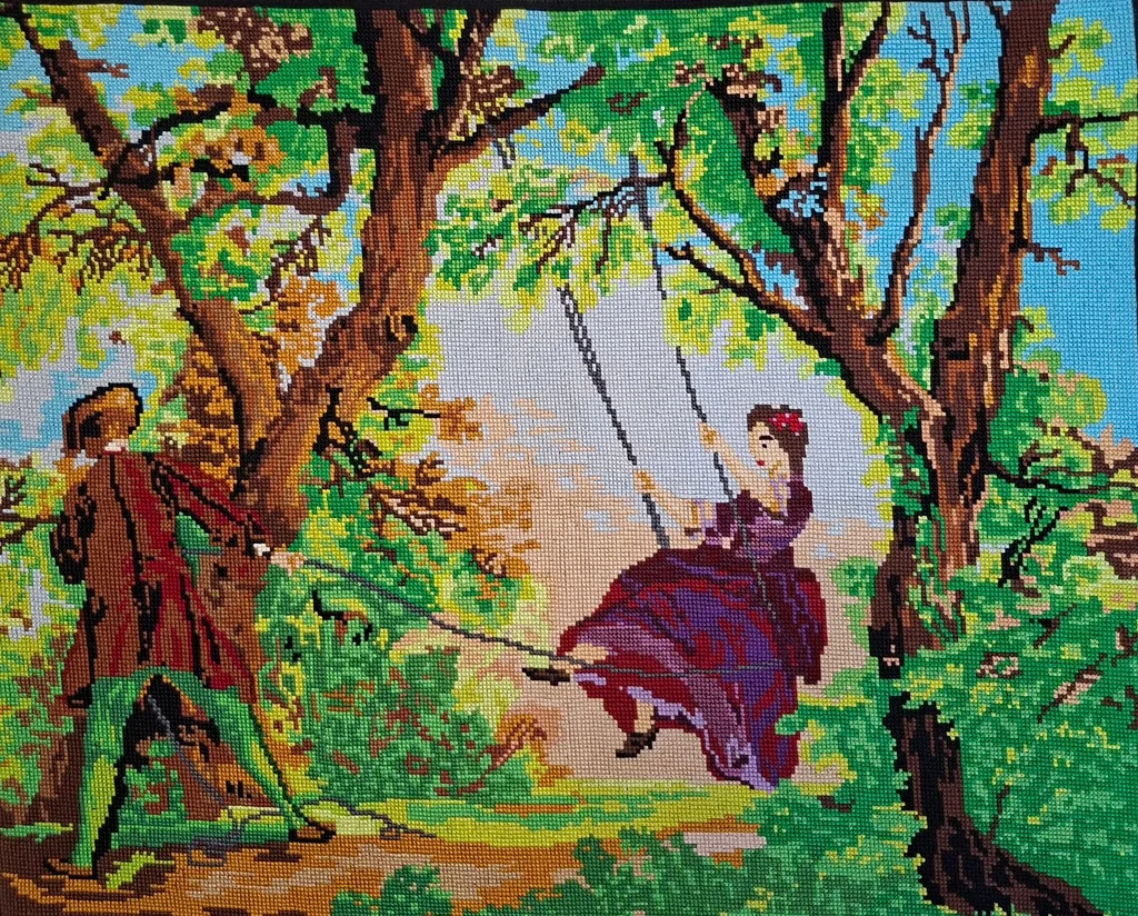 გოგონა საქანელაზე