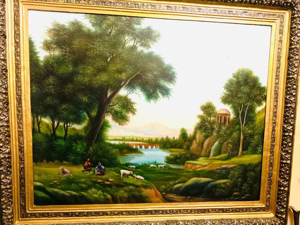 პეიზაჟი ცხვრებით