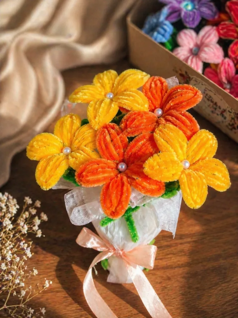 Ხელნაკეთი ყვავილები