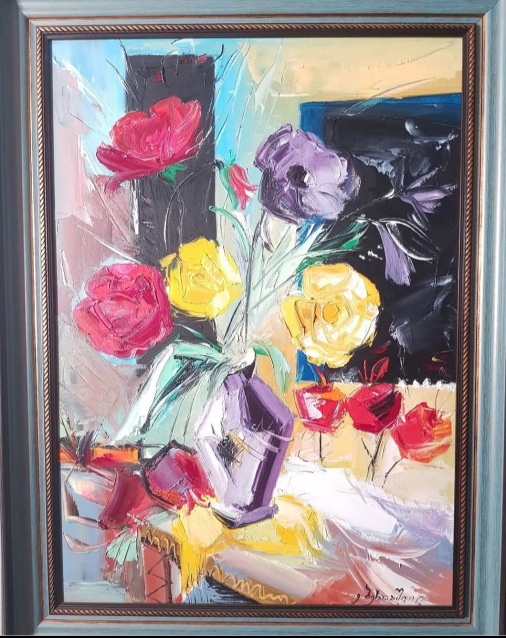 ყვავილების ნატურმორტი