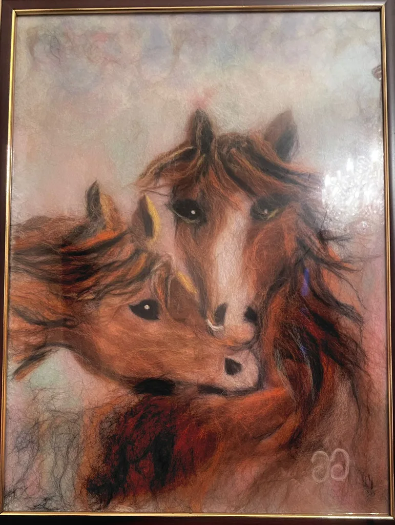 თექის ნახატი (ზომა 30×40)