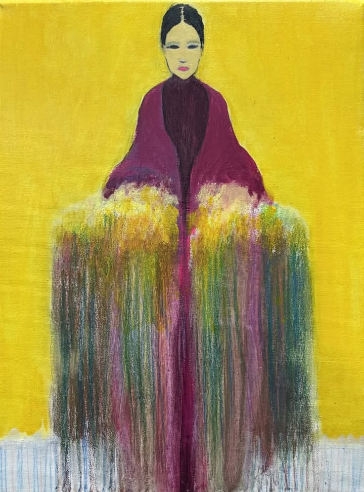 გოგონა თაიგულით