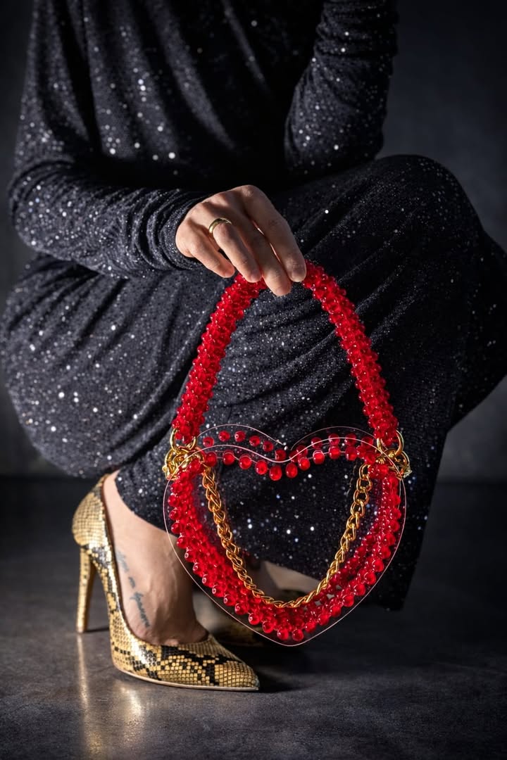 გულის ფორმის ჩანთა